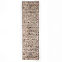 Gray Jackson Washable Runner, 2x7