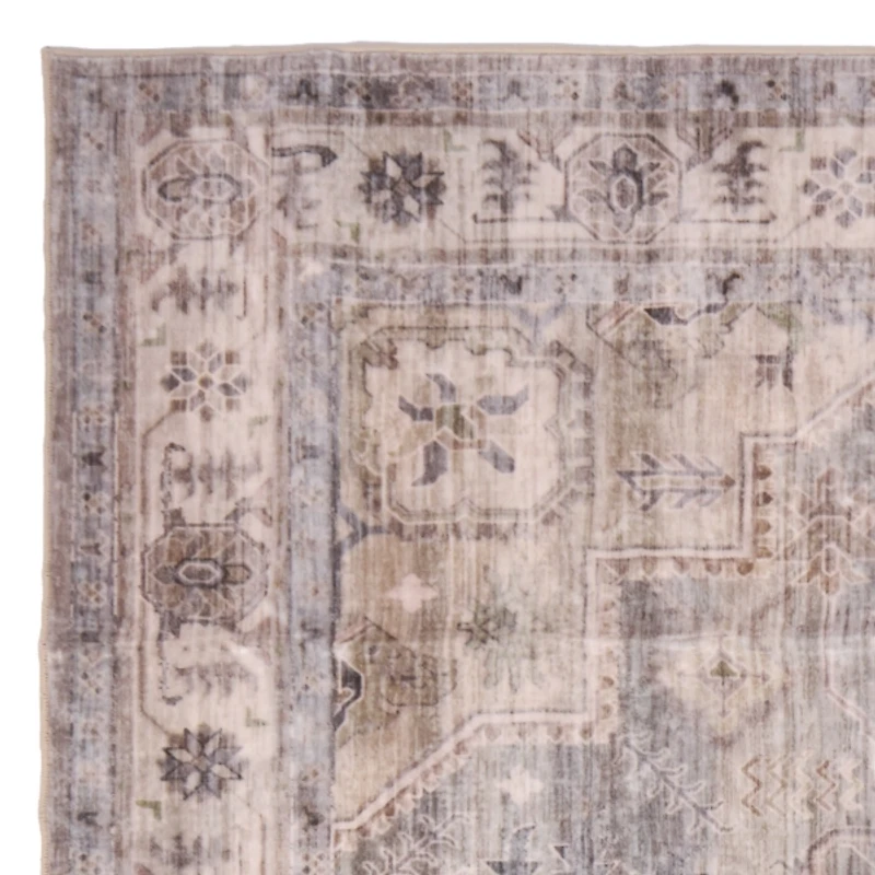 Gray Jackson Washable Area Rug, 5x8