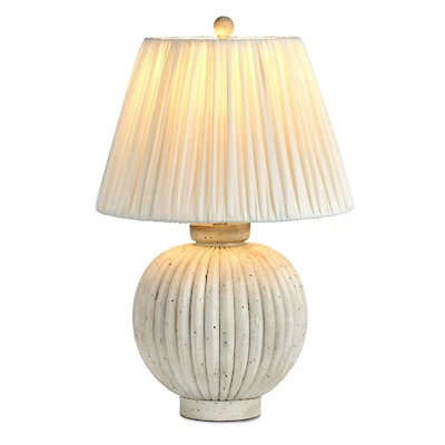 Lindia Round Ribbed Table Lamp
