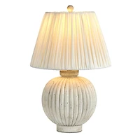Lindia Round Ribbed Table Lamp