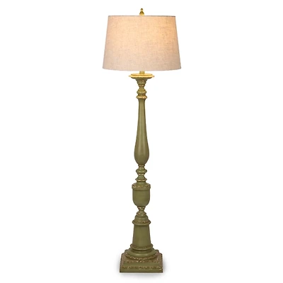 Sage Green Parlor Floor Lamp
