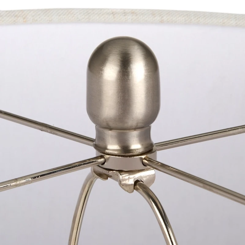 Ivory Ceramic Rope Table Lamp