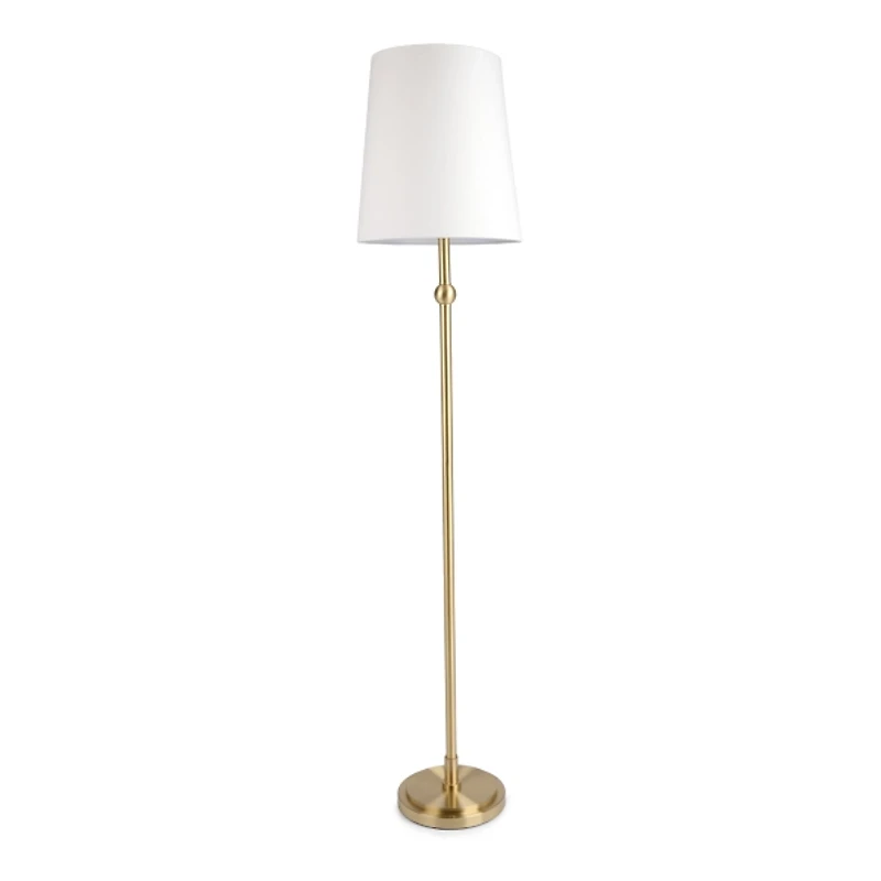 Gold Metal Skinny Floor Lamp