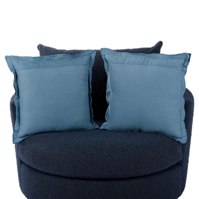 Blue Josie Tonal Flange Pillows, Set of 2