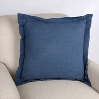 Emma Blue Flange Pillow