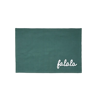 Green Fa La La Christmas Placemats, Set of 4