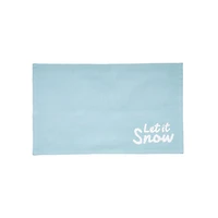 Light Blue Let it Snow Placemats, Set of 4