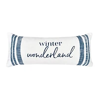 Navy Winter Wonderland Christmas Pillow
