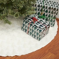 White Frosted Trees Christmas Tree Skirt
