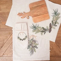 Christmas Pinecone Swag Placemats, Set of 6