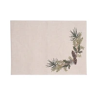Christmas Pinecone Swag Placemats, Set of 6