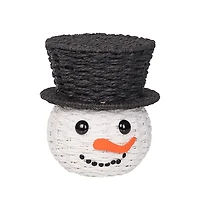 Snowman 2-pc. Woven Basket
