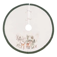 Woodland Santa Christmas Tree Skirt