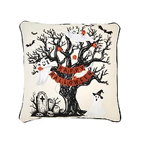 Happy Halloween Tree Pillow