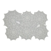 Black Spider Web Halloween Placemats, Set of 4