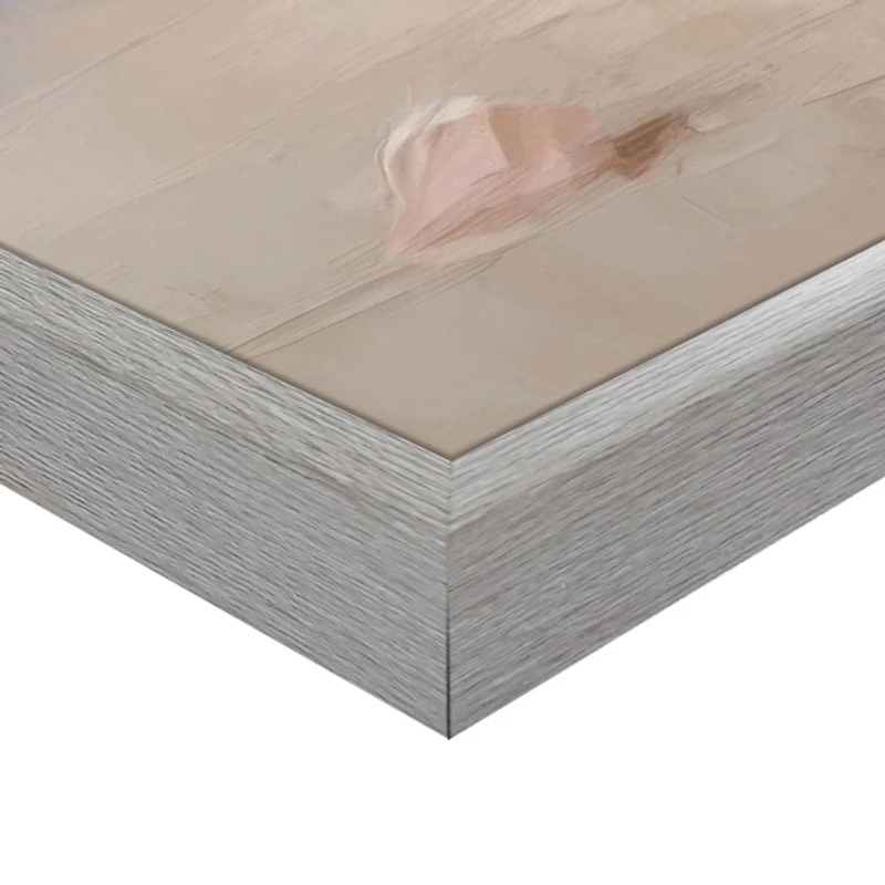 Vase of Pink Roses Framed Canvas Art Print