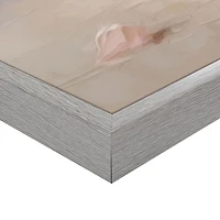 Vase of Pink Roses Framed Canvas Art Print