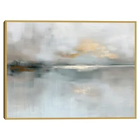 Morning Light Gold Framed Canvas Art Print
