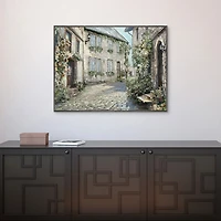 Cobblestone Curve Framed Canvas Art Print