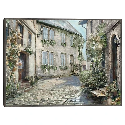 Cobblestone Curve Framed Canvas Art Print