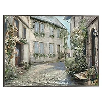 Cobblestone Curve Framed Canvas Art Print