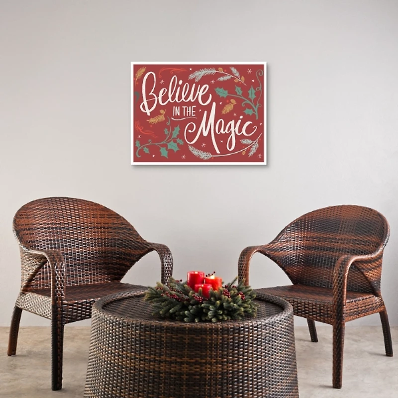 Believe in the Magic Framed Canvas Print