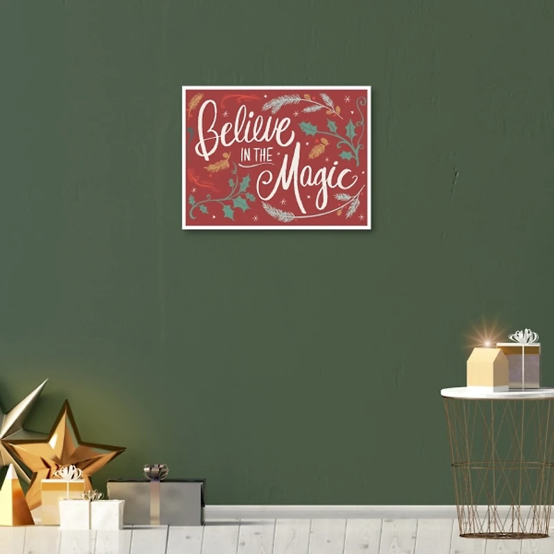 Believe in the Magic Framed Canvas Print