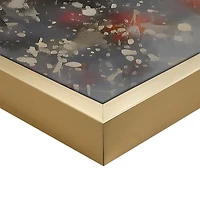 Snowy Santa Claus Framed Canvas Art Print