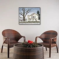 Christmas at Grandma's Framed Canvas Art Print