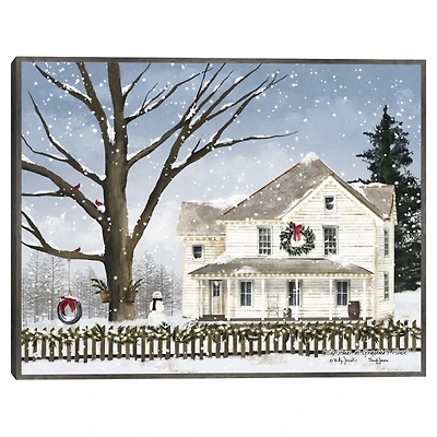 Christmas at Grandma's Framed Canvas Art Print