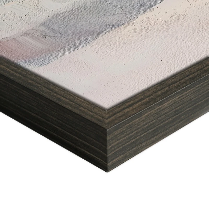 Santa with Reindeer Framed Canvas Art Print