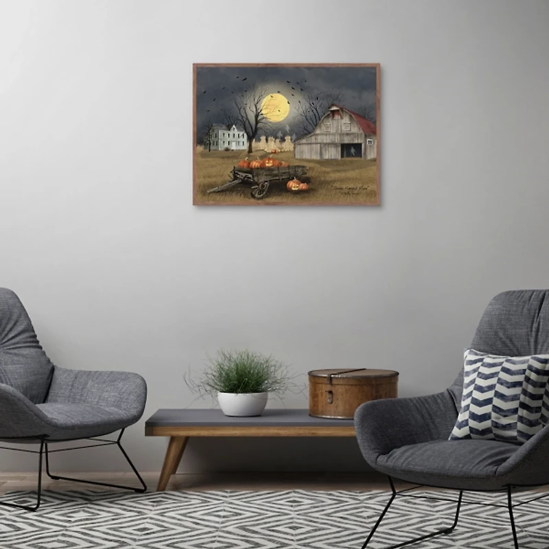 Harvest Moon Farm Framed Canvas Art Print