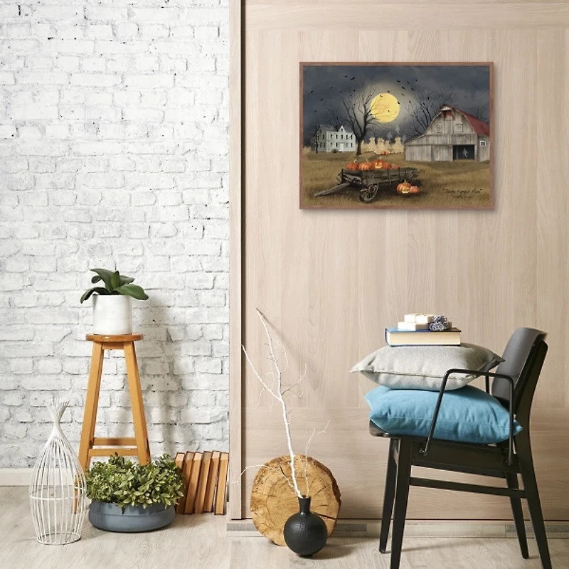 Harvest Moon Farm Framed Canvas Art Print
