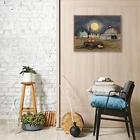 Harvest Moon Farm Framed Canvas Art Print