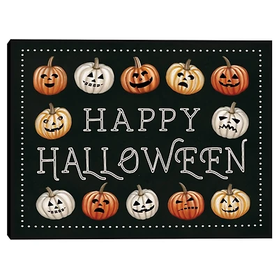 Happy Halloween Jack O Lanterns Framed Print