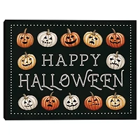 Happy Halloween Jack O Lanterns Framed Print