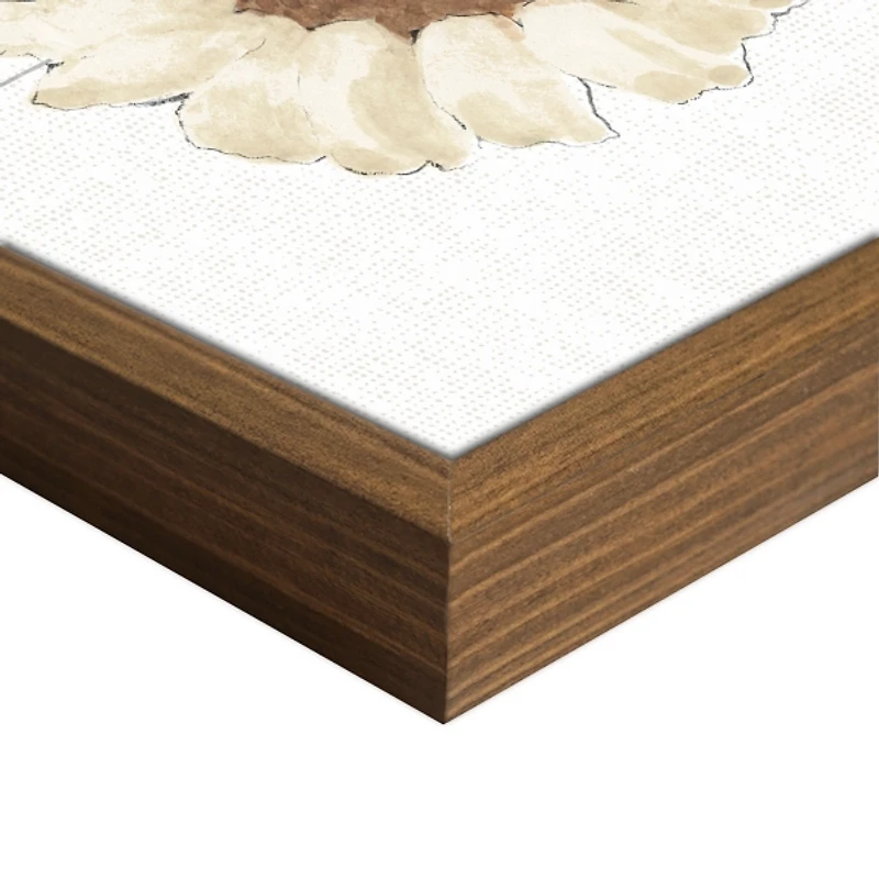 Simple Harvest Pumpkin Framed Canvas Art Print