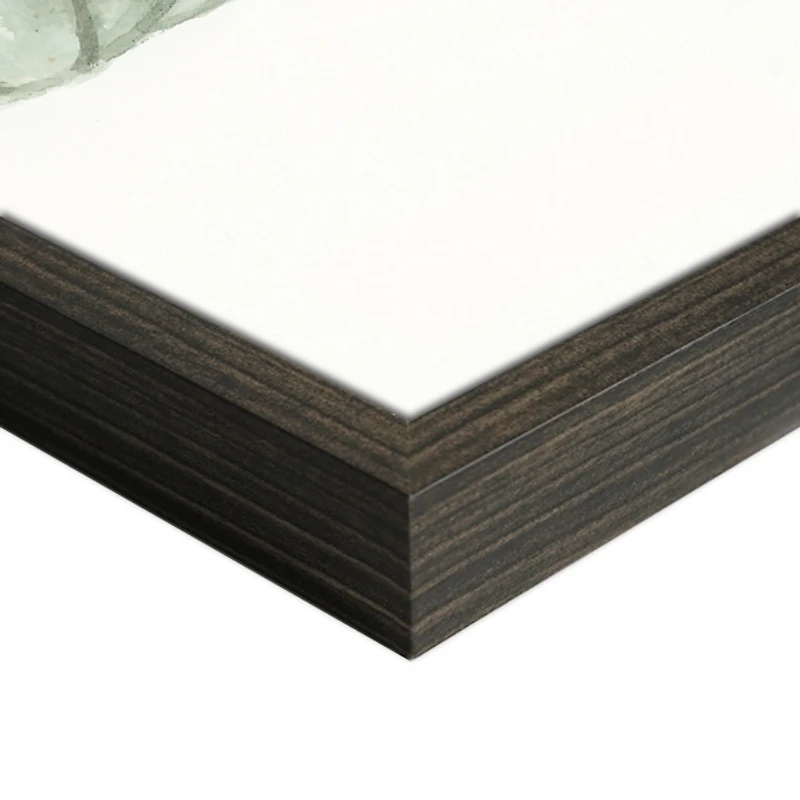 Green Harvest Pumpkin Framed Canvas Art Print