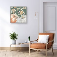 Pumpkin Patch Framed Canvas Art Print