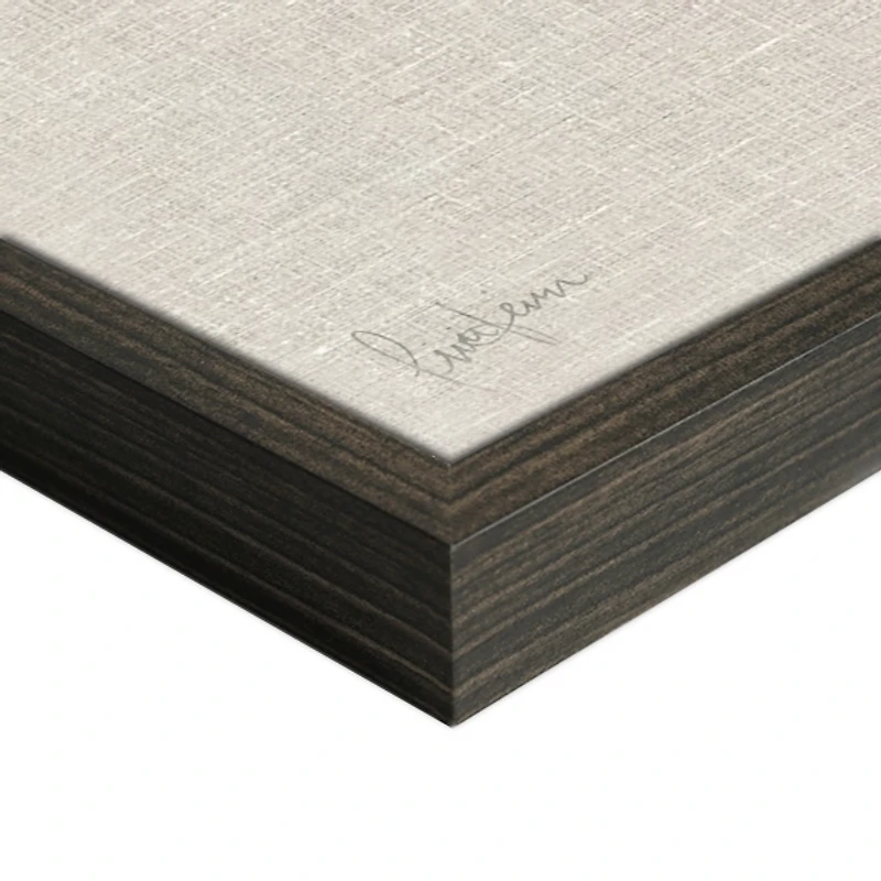 Brown Floral Pumpkin Framed Canvas Art Print