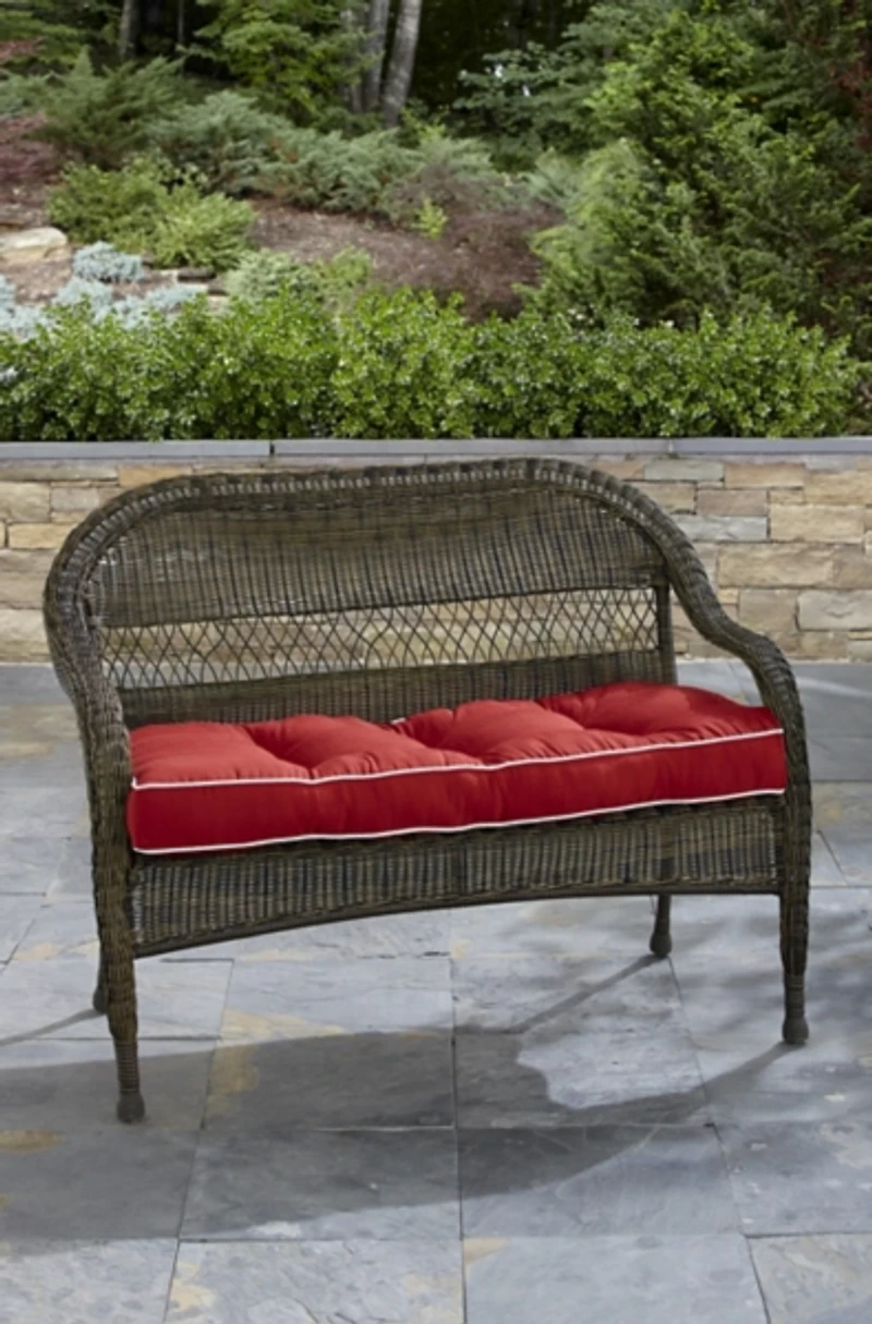 Red Terrasol Outdoor Bench Cushion