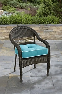 Turquoise Terrasol Outdoor Seat Cushion
