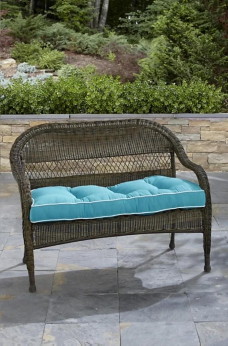Turquoise Terrasol Outdoor Bench Cushion