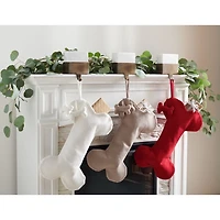 Bone Chestnut Christmas Stockings, Set of 3