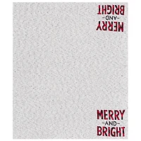Gray Merry and Bright Throw