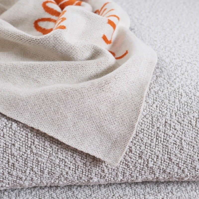 Orange Hello Pumpkin Throw