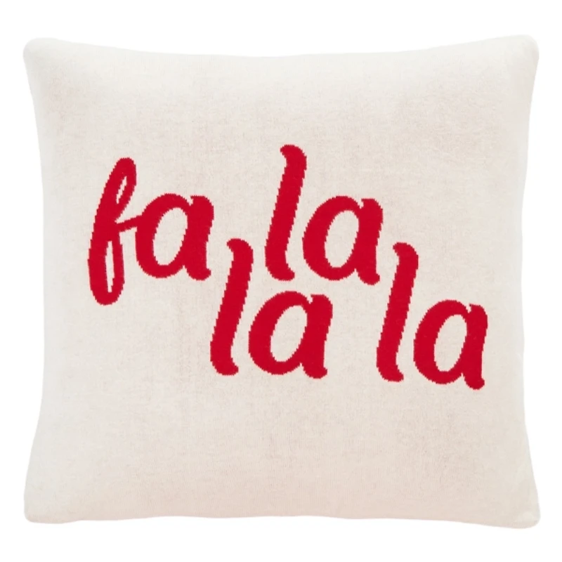 Fa La La La Reversible Christmas Pillow