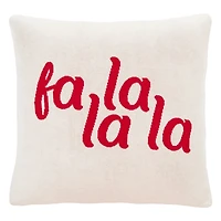 Fa La La La Reversible Christmas Pillow