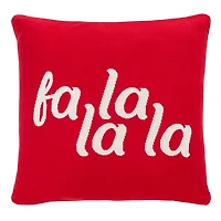 Fa La La La Reversible Christmas Pillow