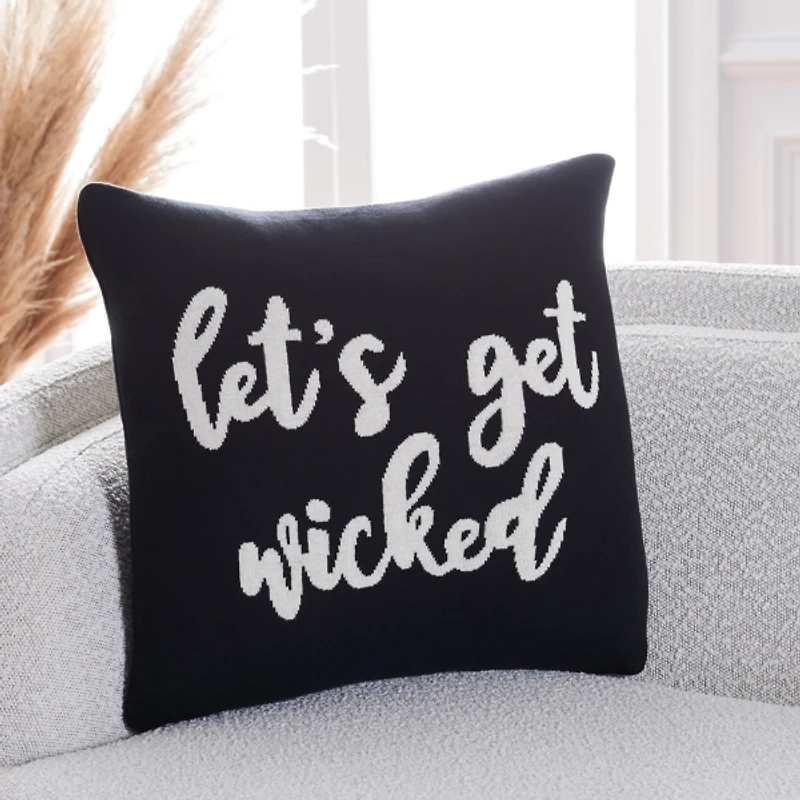 Lets Get Wicked Halloween Pillow